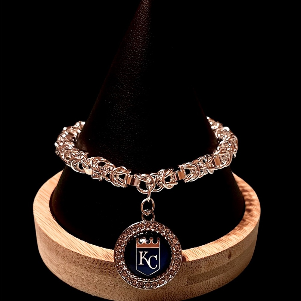 COPY - COPY - Charm Bracelet with NFL football, MLB baseball or College team ch…